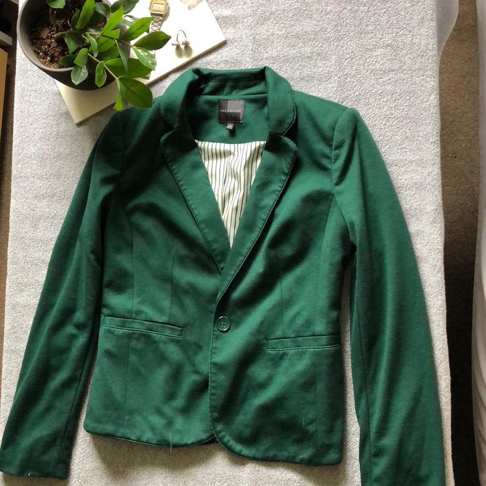Dark Green Blazer, The Limited